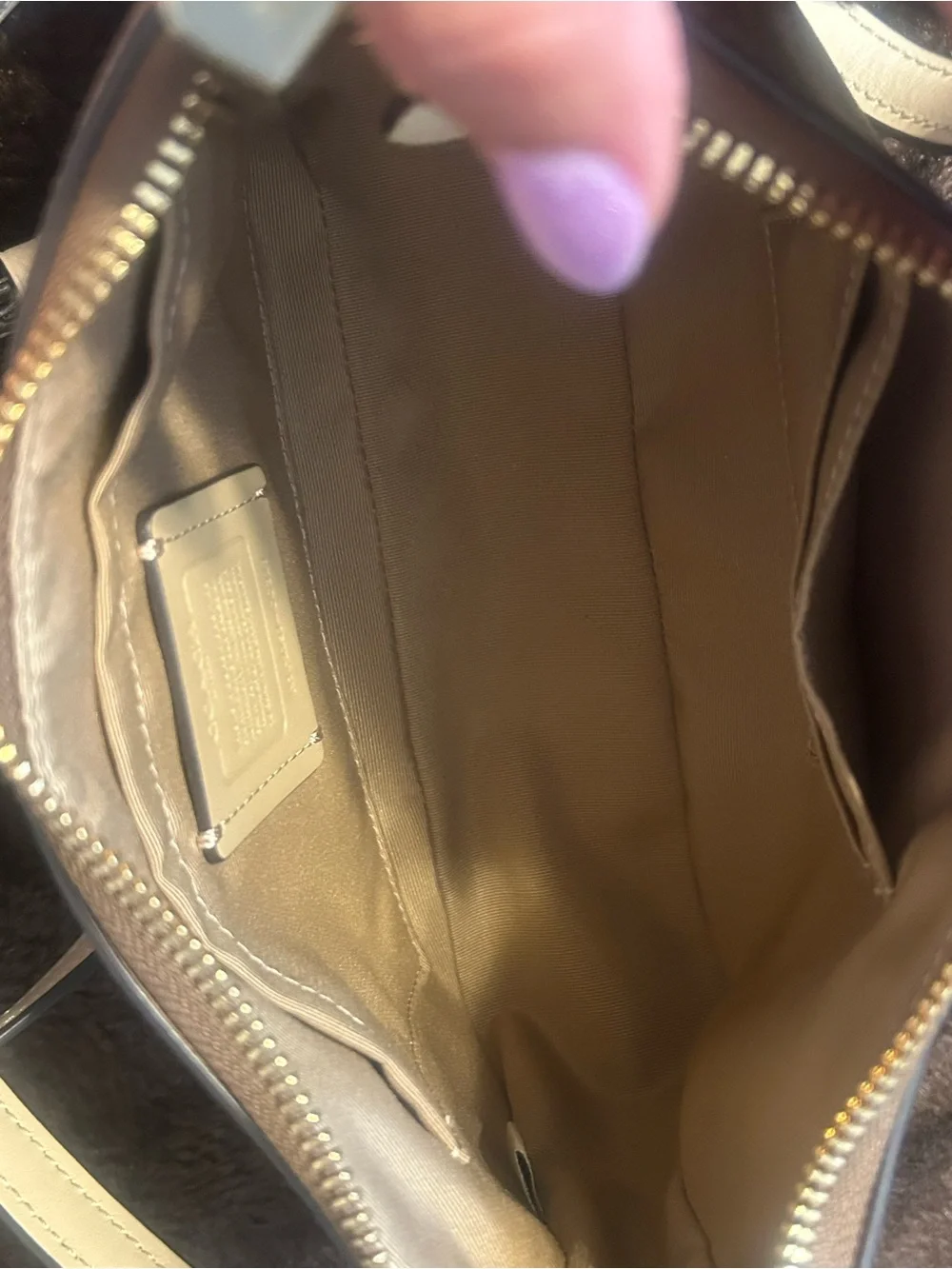 Sold Coach Signature Teri Bag & Wallet